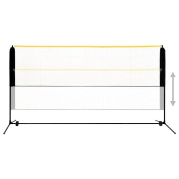 Nastavljiva mreža za badminton 300x103x94-158 cm kovinska