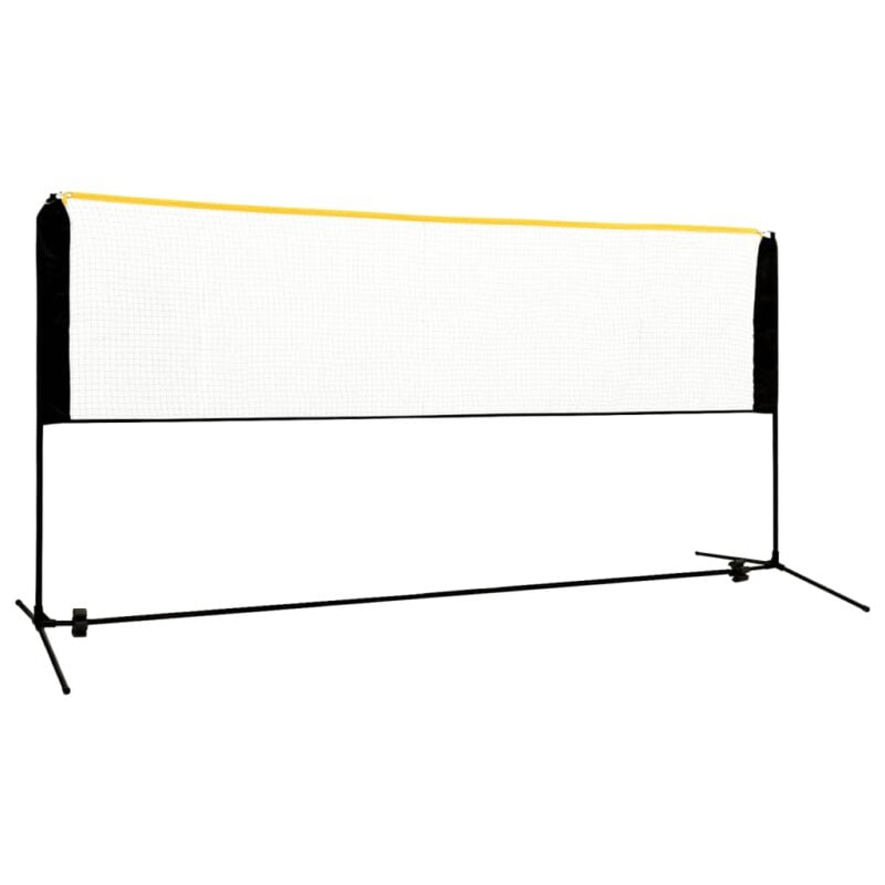 Nastavljiva mreža za badminton 300x103x94-158 cm kovinska