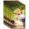 332200 Photo Frames Collage 5 pcs for Table Bronze 13x18cm MDF