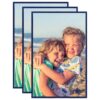 332241 Photo Frames Collage 3 pcs for Table Blue 13x18 cm MDF