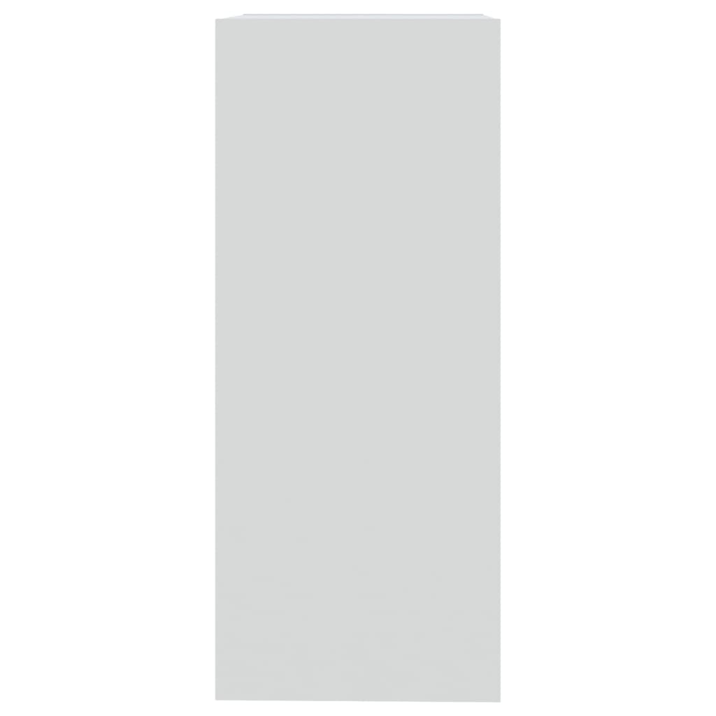 Knjižna omara/pregrada bela 40x30x72 cm