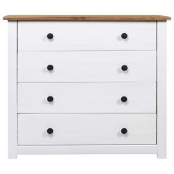 Komoda bela 80x40x73 cm borovina Panama Range