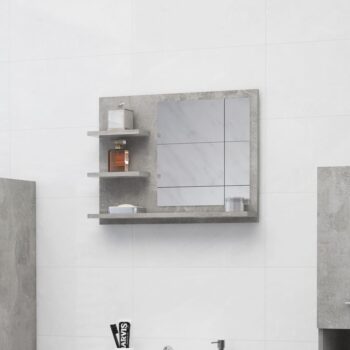 Kopalniško ogledalo betonsko sivo 60x10