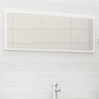 Kopalniško ogledalo visok sijaj belo 100x1