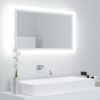 LED kopalniško ogledalo belo 80x8