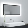 LED kopalniško ogledalo sivo 90x8