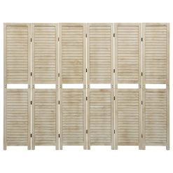 Paravan 6-delni 210x165 cm trden les pavlovnije