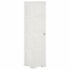 Plastična omarica 40x43x164 cm izgled lesa bela
