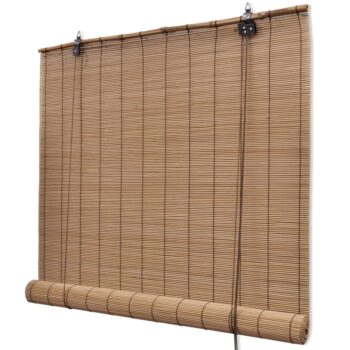 Roleta za Zatemnitev Rjavi Bambus 120 x 160 cm