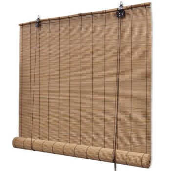 Roleta za Zatemnitev Rjavi Bambus 150 x 220 cm