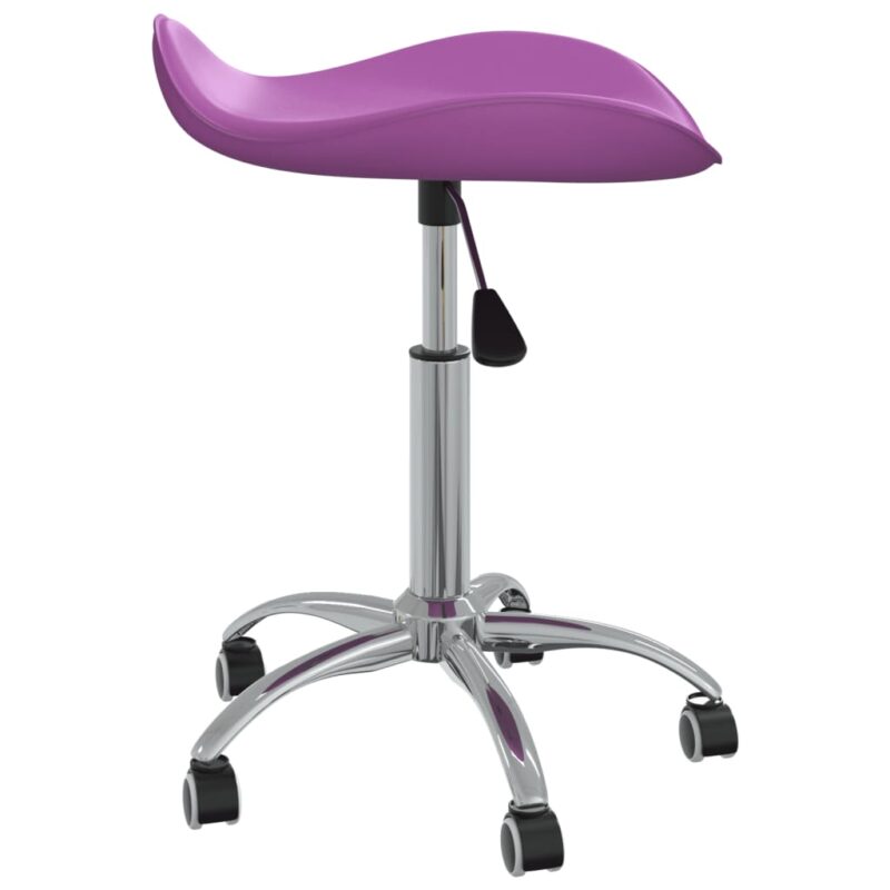 Salonski stolček vijolično umetno usnje
