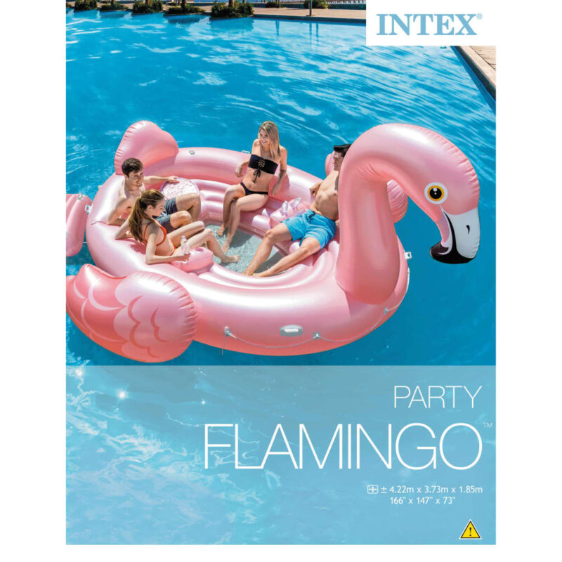 Intex Blazina za bazen Flamingo Party Island 57267EU