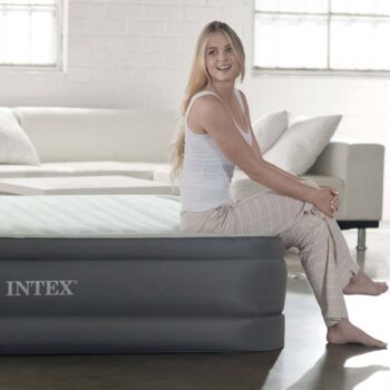 Intex Napihljiva postelja PremAire z vgrajeno tlačilko 64906