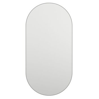 Ogledalo z LED lučkami 60x30 cm stekleno ovalno
