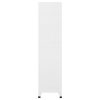 Omara s ključavnico bela 90x40x180 cm jeklo