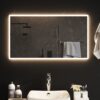 LED kopalniško ogledalo 90x50 cm