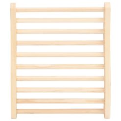 Naslonjalo za savno v obliki črke S trdna borovina