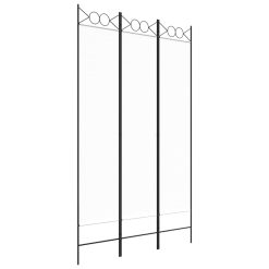 Paravan 3-delni bel 120x200 cm blago