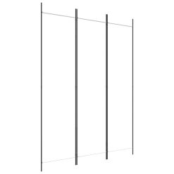 Paravan 3-delni bel 150x200 cm blago