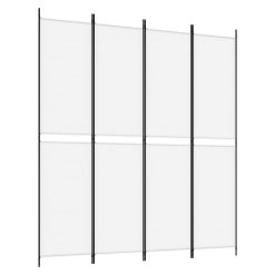 Paravan 4-delni 200x220 cm črno blago