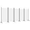 Paravan 5-delni bel 433x180 cm blago