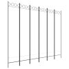 Paravan 6-delni bel 240x200 cm blago