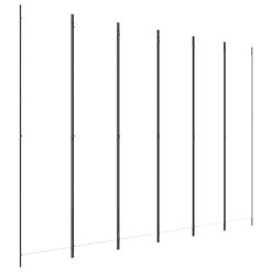 Paravan 6-delni bel 300x220 cm blago