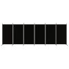 Paravan 6-delni črn 520x180 cm blago
