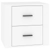 Nočna omarica bela 50x39x47 cm
