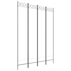 Paravan 4-delni bel 160x220 cm blago