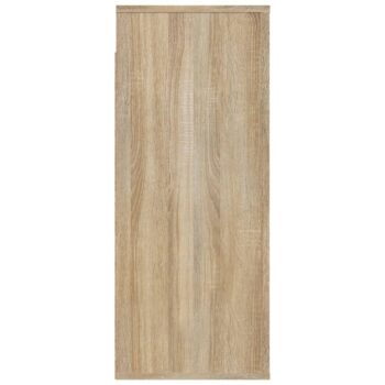 Stenska omarica sonoma hrast 80x33x80 cm inženirski les
