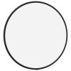 Stensko ogledalo črno Ø 30 cm okroglo