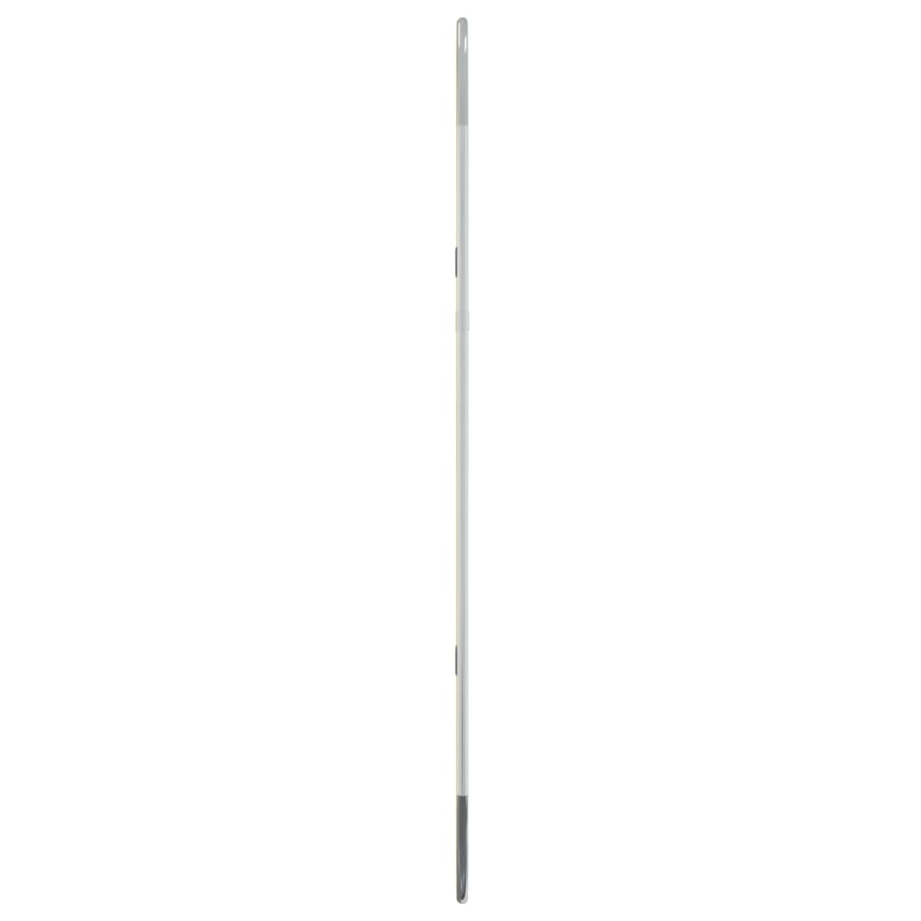 Stensko ogledalo srebrno 70x30 cm ovalno