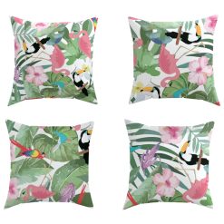 Okrasne blazine 4 kosi večbarvne 50x50 cm blago