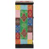 Ročno barvana komoda z vrati 53x30x75 cm trden mangov les