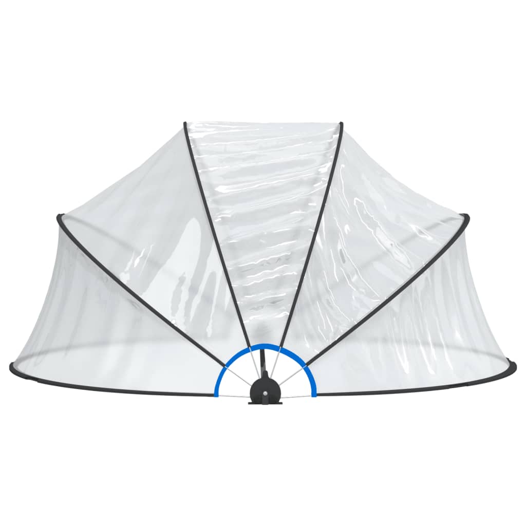 Kupola za bazen okrogla 315x158 cm PVC