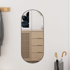 Stensko ogledalo 25x60 cm stekleno ovalno