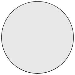 Stensko ogledalo črno Ø 60 cm okroglo