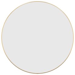 Stensko ogledalo zlato Ø 60 cm okroglo