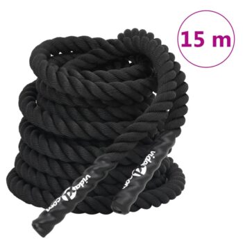 Bojna vrv črna 15 m 11 kg poliester