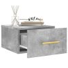 Stenska nočna omarica betonsko siva 35x35x20 cm