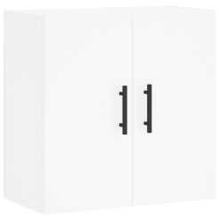 Stenska omarica bela 60x31x60 cm inženirski les