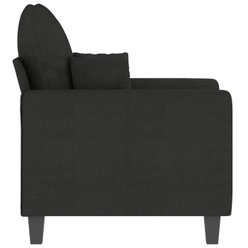 Fotelj črn 60 cm blago
