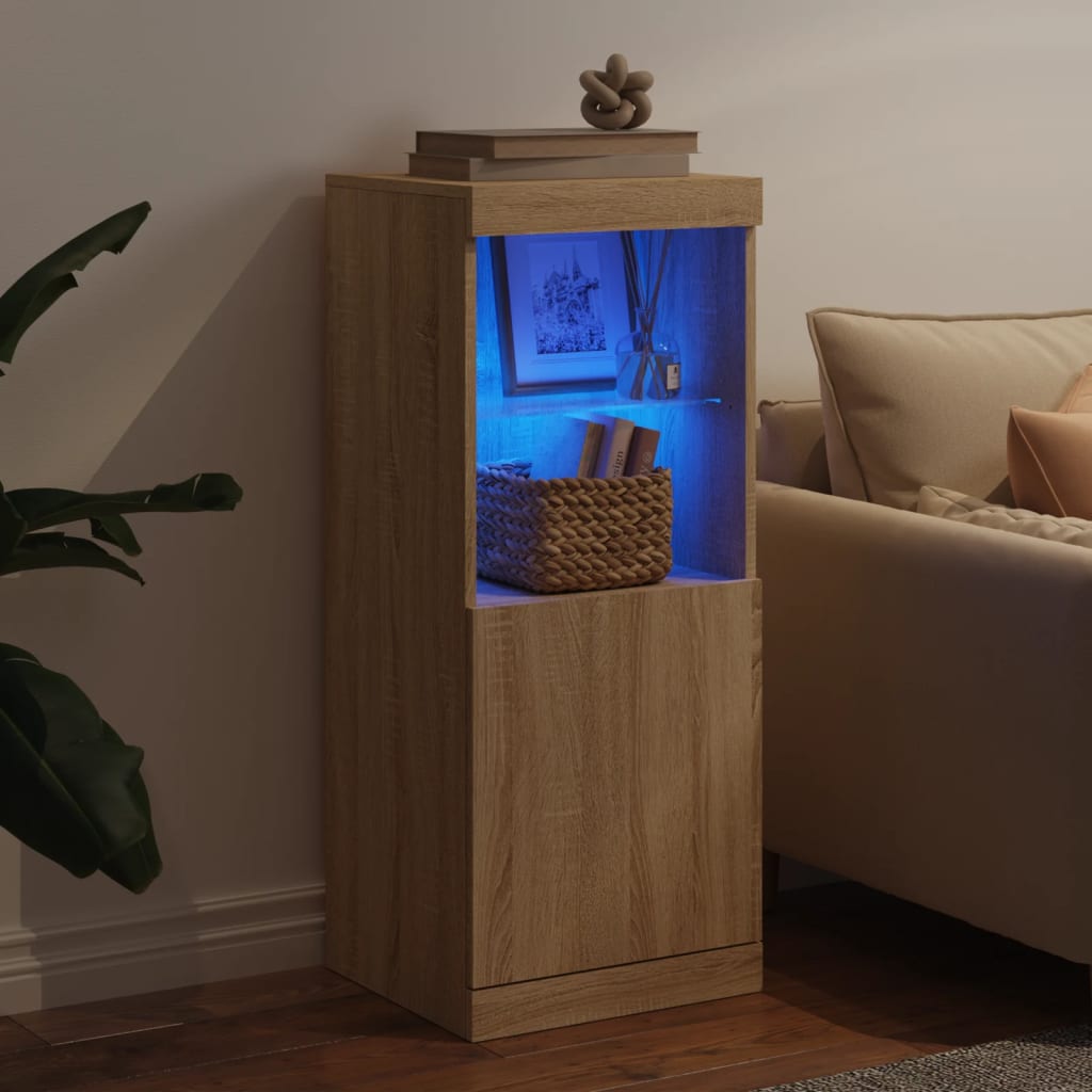 Komoda z LED lučkami sonoma hrast 41x37x100 cm