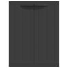Zunanja omara črna 65x37x85 cm PP