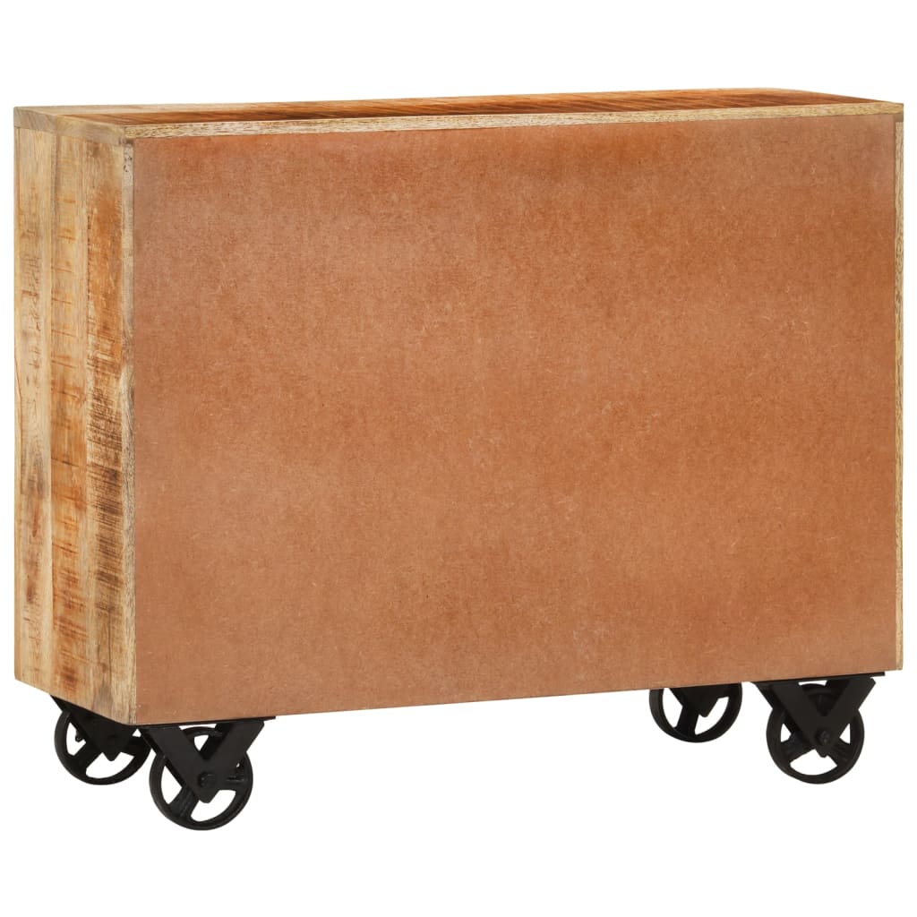 Komoda s 3 predali 80x30x65 cm trden robusten mangov les