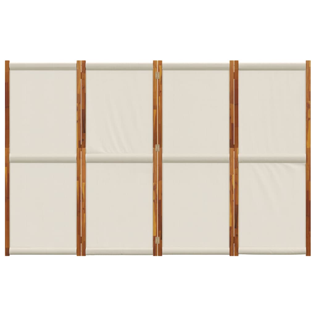 Paravan 4-delni svetlo siv 280x180 cm