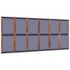 Paravan 6-delni temno moder 420x180 cm