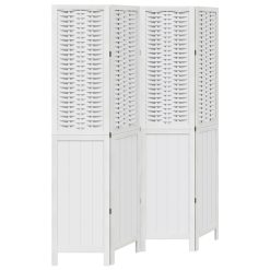 Paravan 4-delni bel trden les pavlovnije