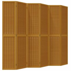 Paravan 6-delni rjav trden les pavlovnije